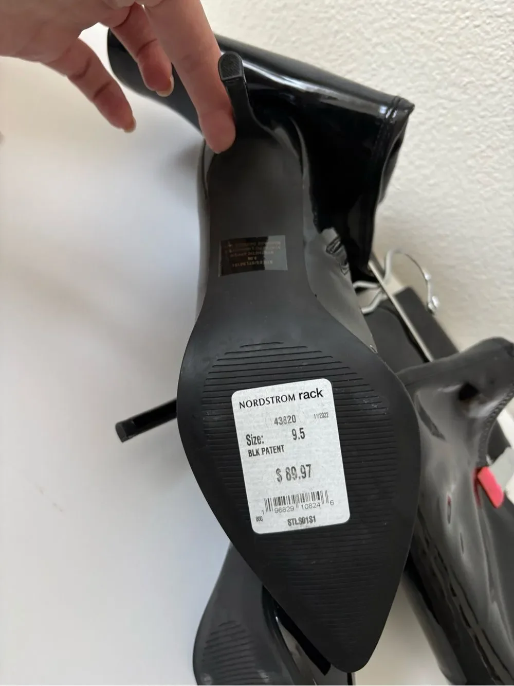 Nordstrom shiny black